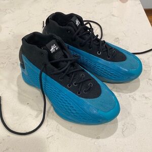 Anthony Edward kids sneakers, teal